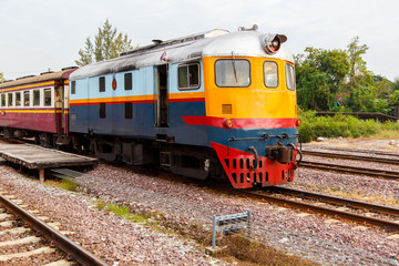 Old train vintage at The State Railway of Thailand Royal Train.