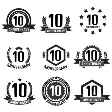 Anniversary 10 set logo