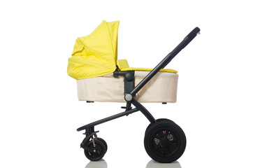Child pram isolated on the white background