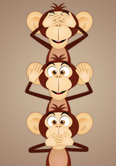 The three wise monkeys