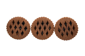 chocolate cookies with jam