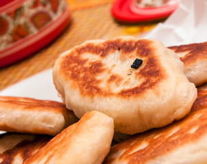 Ukrainian cakes fried in a pan