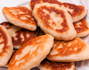 Ukrainian cakes fried in a pan