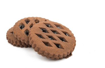 chocolate cookies with jam