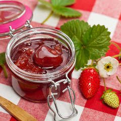 Strawberry Jam. Selective focus.