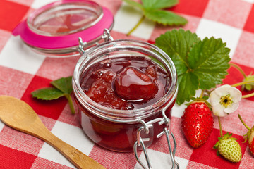 Strawberry Jam. Selective focus.