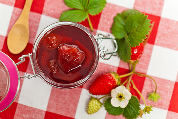 Strawberry Jam. Selective focus.