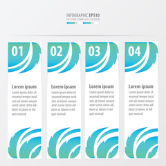 leaf style on banner   blue color