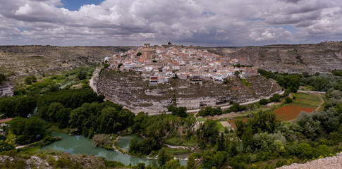 Fototapeta na wymiar Panoramic of the village of Jorquera, Albacete ( Spain)