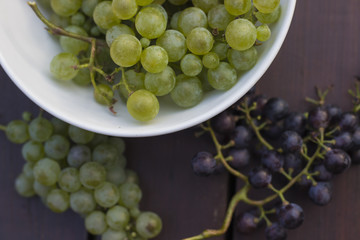 Grapes on the table