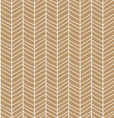 Seamless pattern with hand drawn chevron line grid, vector illus