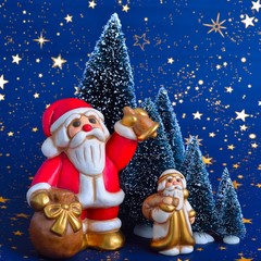 Babbo Natale porta i regali e suona la campana