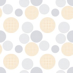 Vector seamless texture. Modern abstract background. The geometric pattern of colorful balloons.