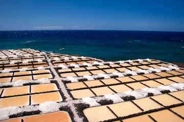 Foto op Aluminium "Salinas de Fuencaliente" at La Palma, Canary Islands © Neissl