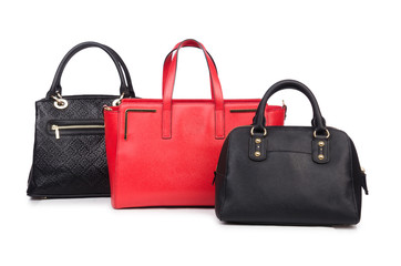 Woman bag isolated on the white