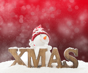 Schneemann zu weihnachten