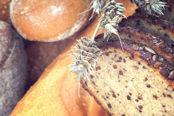 Bakery products and wheat ears