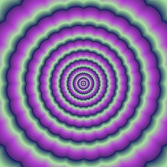 Psycho floral pattern generated texture