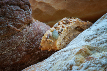 Close-up of bakery products