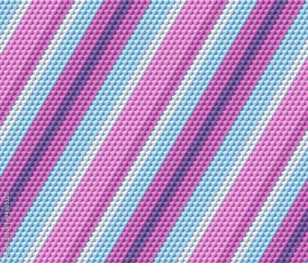 Poster Colored cubes seamless pattern background