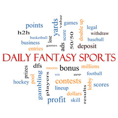 Daily Fantasy Sports Word Cloud Concept