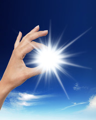 Sun in the hands