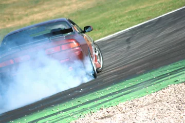 Fotobehang Drift Burnout Auto Motorsport © Ron-Heidelberg
