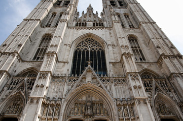 Fototapeta na wymiar St Michel Cathedral - Brussels - Belgium