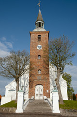 Fototapeta na wymiar Ebeltoft Church - Denmark