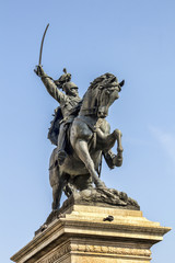 Fototapeta na wymiar Equestrian monument to Victor Emmanuel II