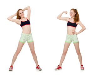 Concept of healthy lifestyle in set