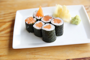 Salmon Maki sushi