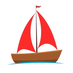 Sailing boat icon