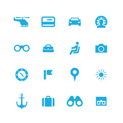 Fototapeta na wymiar travel icons universal set