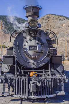 Narrow Gauge Engine 481 at Silverton, Colorado