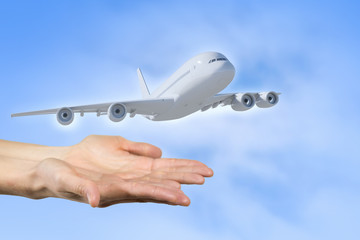 Fototapeta premium Air transportation concept