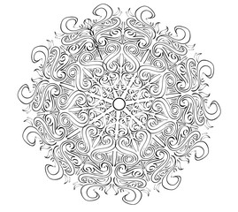 Mandala floral arabesque