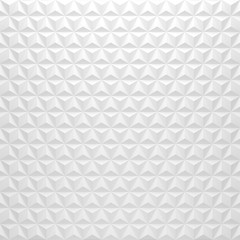 White Triangle Pyramids in Hexagon shapes - square background