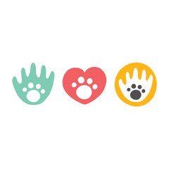 Animal club isolated vector badges