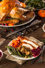 Full Homemade Thanksgiving Dinner © Brent Hofacker