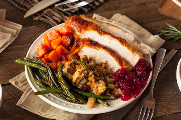 Full Homemade Thanksgiving Dinner © Brent Hofacker