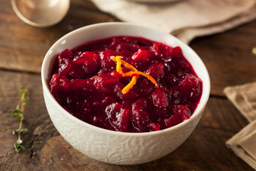 Homemade Organic Red Cranberry Sauce