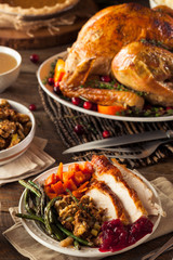 Full Homemade Thanksgiving Dinner © Brent Hofacker