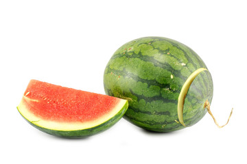 fresh  watermelon on the white background