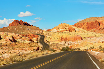 Valley of the Fire national park in Nevada, USA