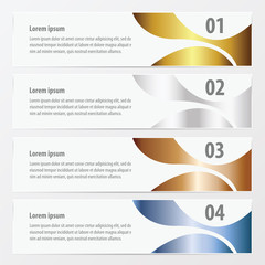 Obraz premium abstract banner gold, bronze, silver, blue color