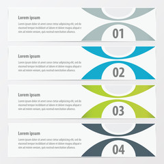 vector banner modern design   Green, blue, gray color