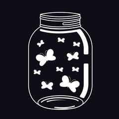 Jar mason fashion glass