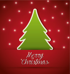 Merry christmas colorful card design