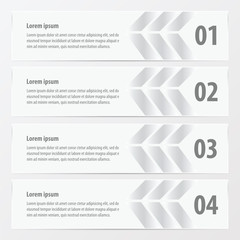  Arrow Banner template  white color